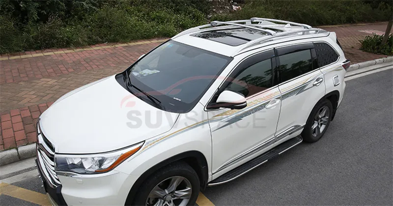 Подходит для багажника Toyota горлендер Kluger 2014 2020 багажник на крышу перекрестие 4
