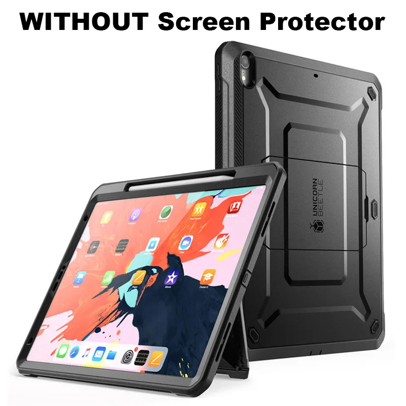 Black 2 Для iPad Pro 12,9 чехол() совместимый с Apple Pencil SUP чехол UB PRO Чехол на весь корпус со встроенной защитой экрана и подставкой - Цвет: Black 2