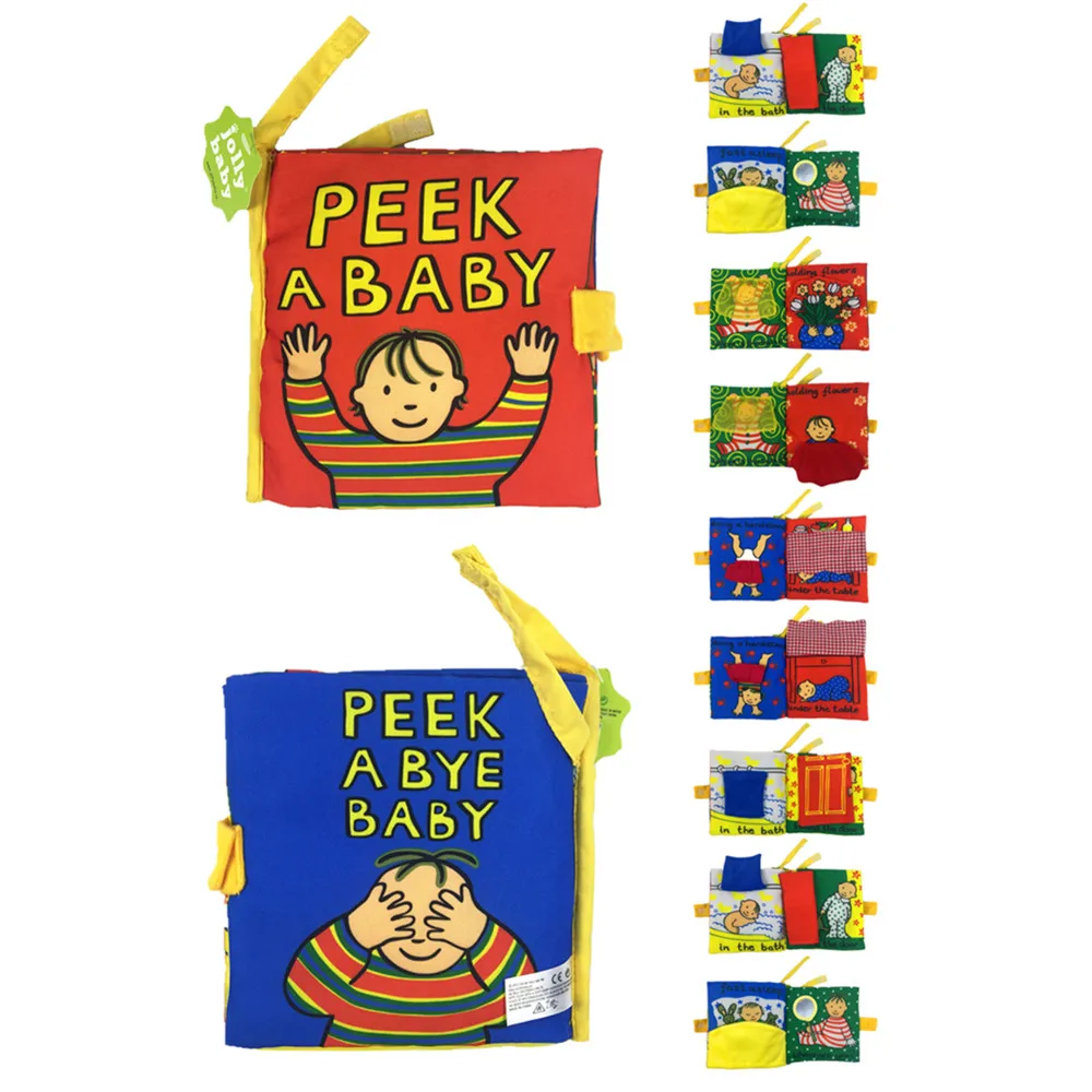 6 видов книга для активности Мультяшные животные мягкая детская обучающая