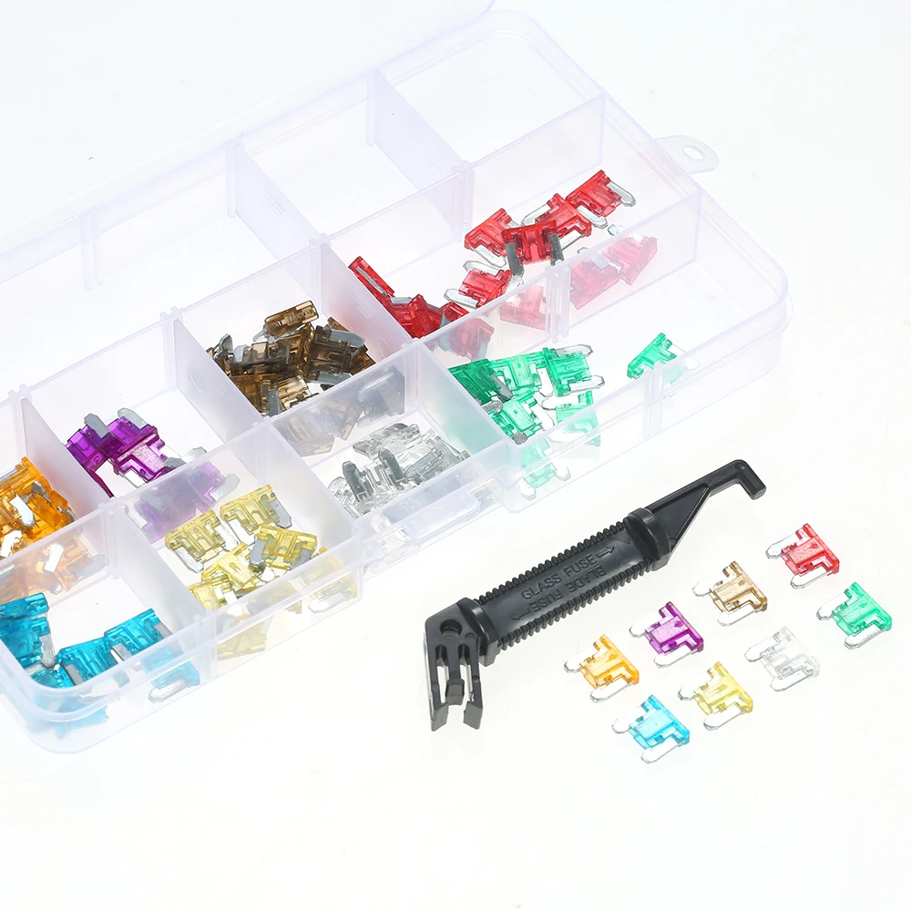100 шт. ассорти мини стандартный предохранитель микро ассортимент Набор для авто