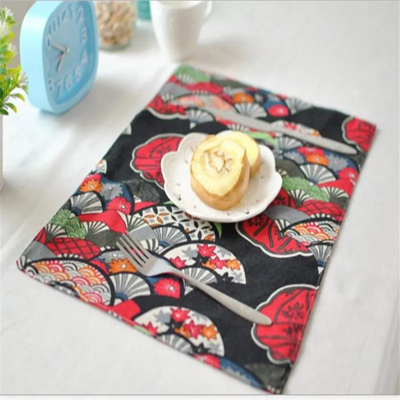 Скатерть в японском стиле 1 шт. роскошная модная ткань коврик западном двойной