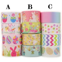 new fixed 12yards 1 1238mm mixed 4 style easter day printed grosgrain ribbon set each 3 yards