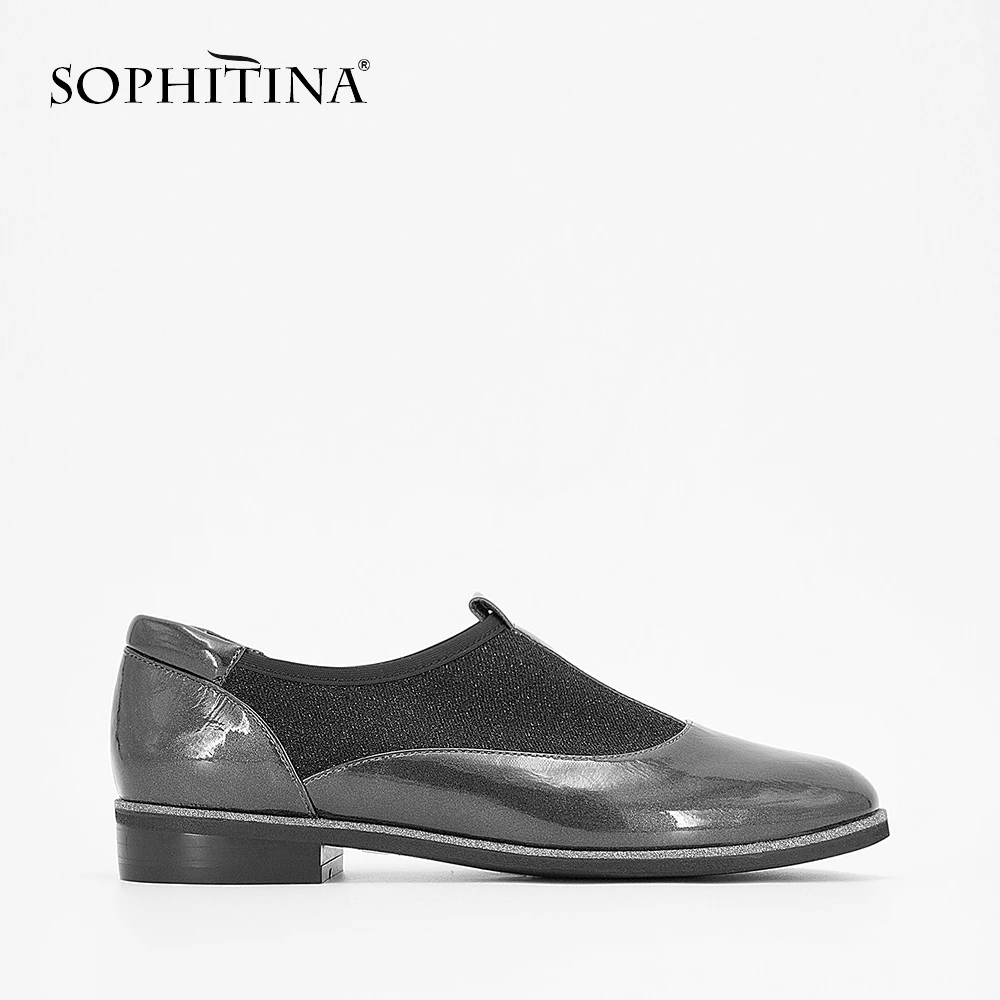 SOPHITINA 2019 Осень Повседневная модная обувь на плоской подошве круглый носок