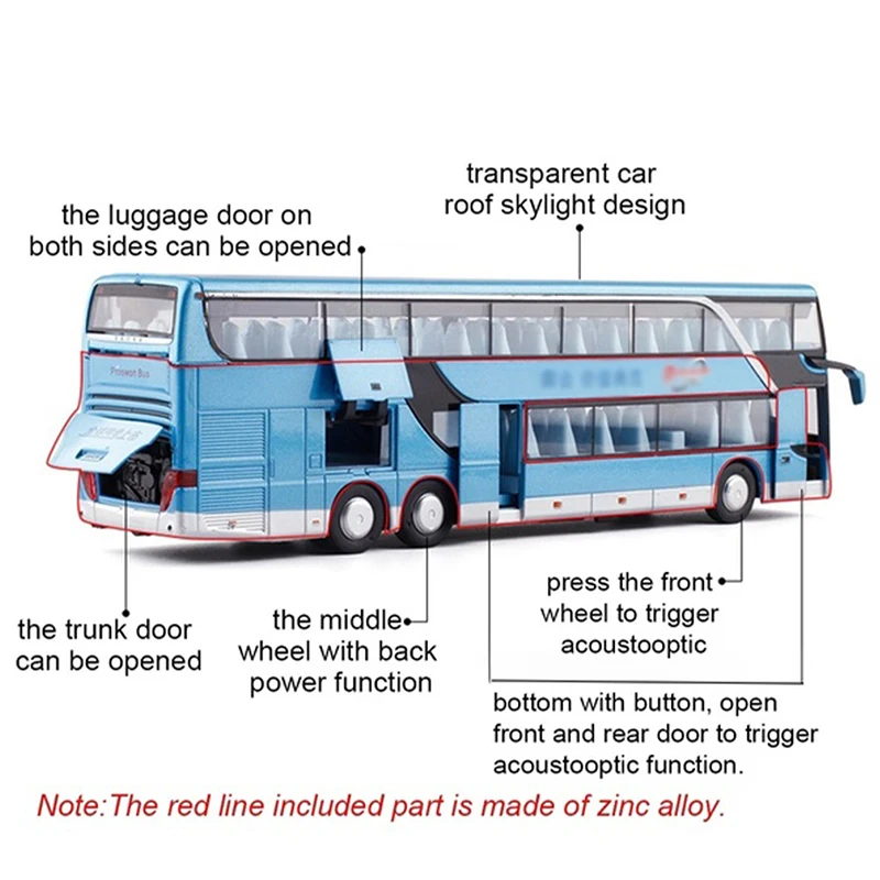 2019 горячая Распродажа высокое качество 1:32 сплав тянущийся автобус подвижная