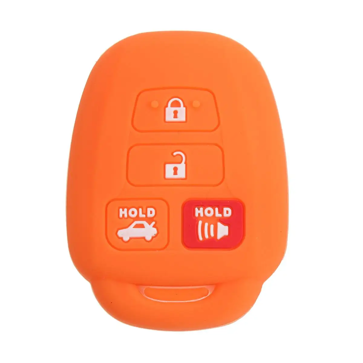 Orange 15 цветов силиконовый чехол для ключей Fob дистанционный чехол держатель для Toyota Corolla Camry - Цвет: Orange