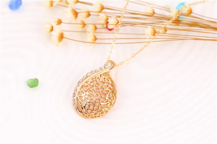 Набор украшений для подружек невесты женщин Капля воды кристалл чокер ожерелье