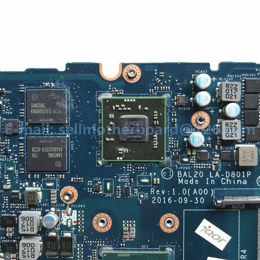 CN-0Y8N7H 0Y8N7H Y8N7H для DELL 5567 5767 материнская плата портативного компьютера с SR2ZU i5-7200U 2,5 ГГц BAL20 LA-D801P DDR4 мб тестирование