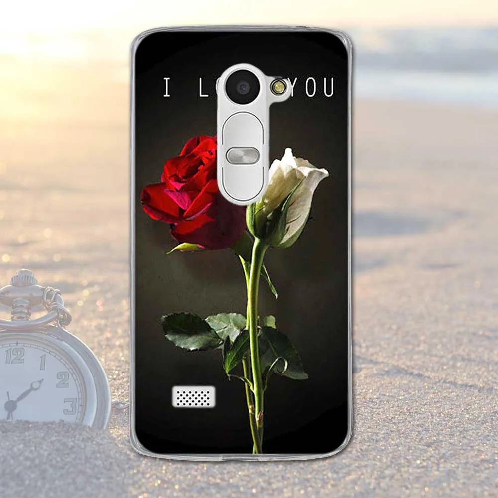 Женский чехол для LG Leon 4G LTE H324 H320 H340N C50 C40 мягкий силиконовый из ТПУ с цветами