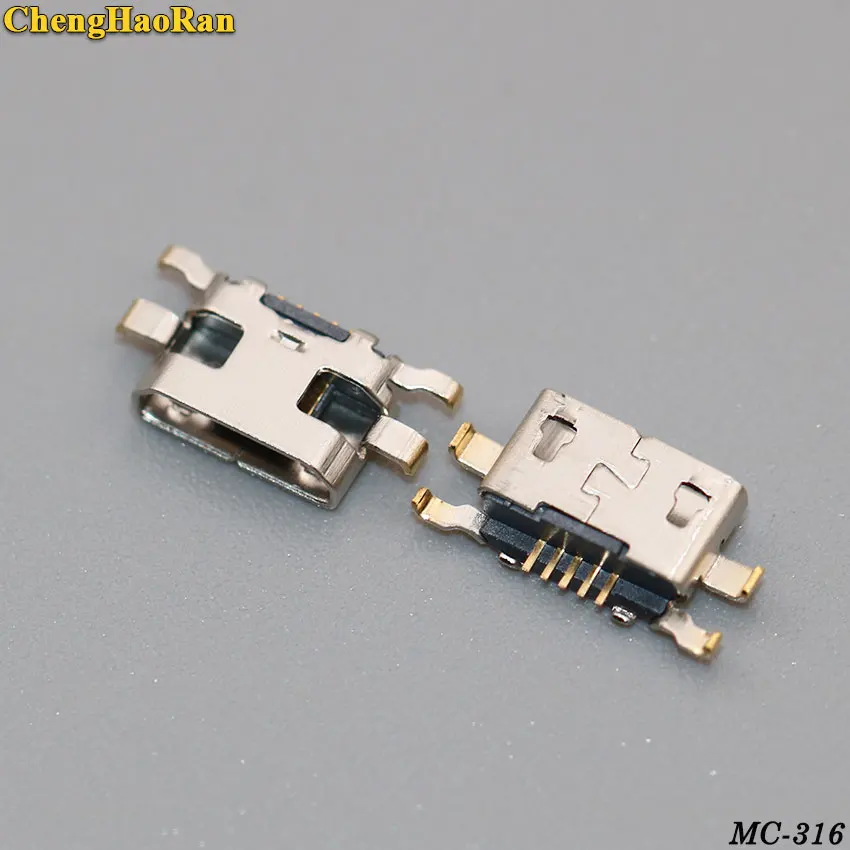 ChengHaoRan 50 100 шт. разъем Micro USB гнездовой 5 контактный для зарядки Motorola Moto G2 G + 1 XT1063 XT1064