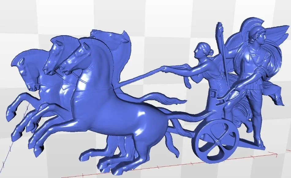 for cnc in STL file format 3d model relief Panno_chariot | Инструменты