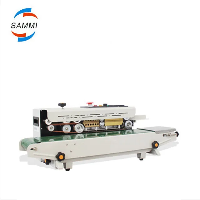 Один год гарантии машина для запечатывания пластиковых пакетов ленточный