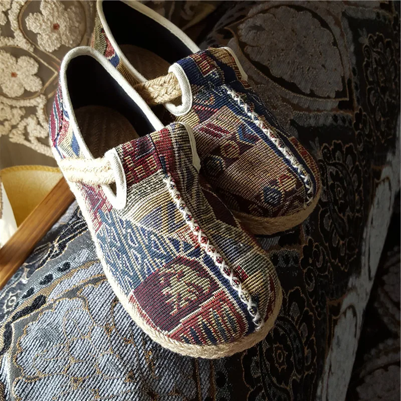 Женские туфли-лодочки ручной работы Повседневные Дышащие туфли в рыбацком стиле