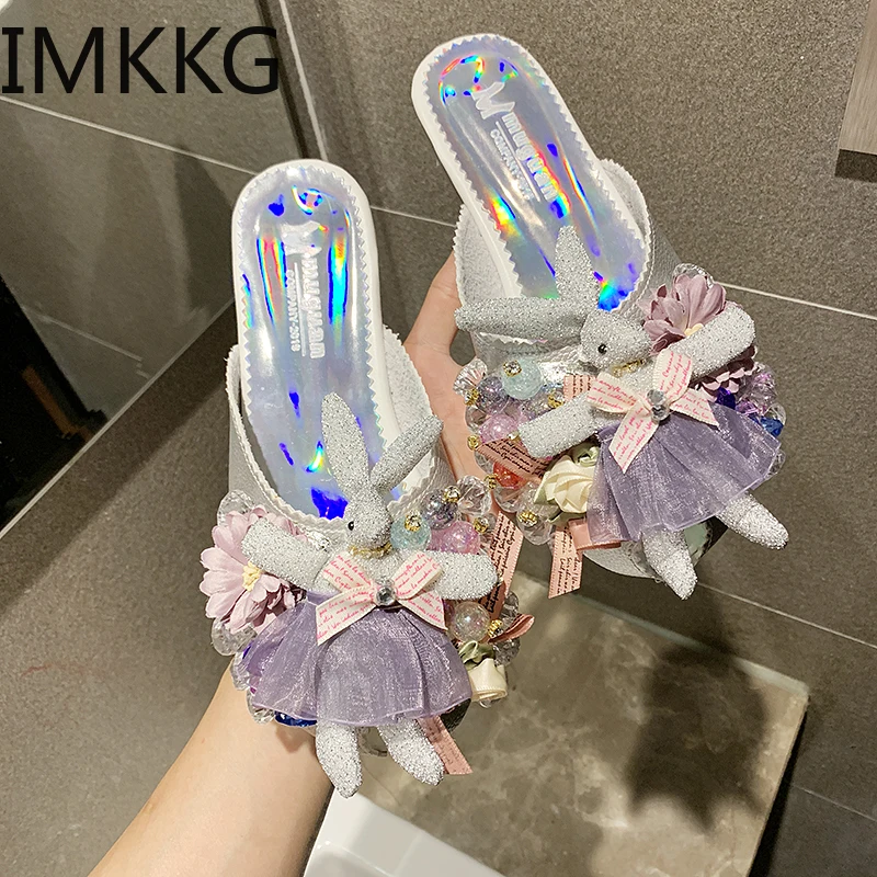 Новое поступление 2019 года тапочки женские летние сандалии шлепанцы с открытым