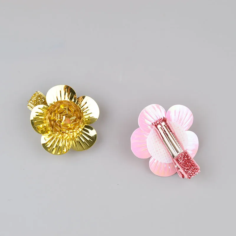 Детские заколки для волос милые девушки цветы блестящая шпилька Bebe точки бант