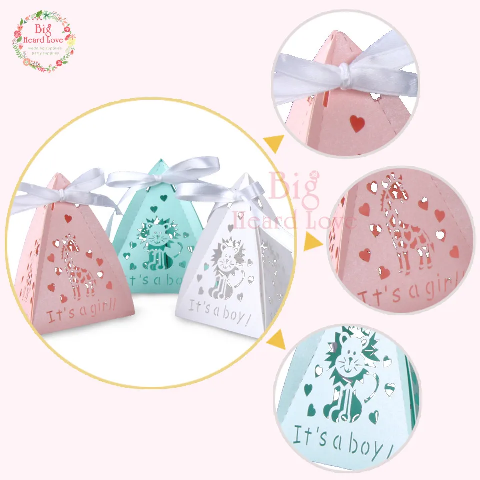 Big Heard Love, 50 шт в наборе, Baby Shower подарочные коробки для конфет коробки животных вечерние показать Подарочная коробка вечерние украшения Дети День рождения украшения