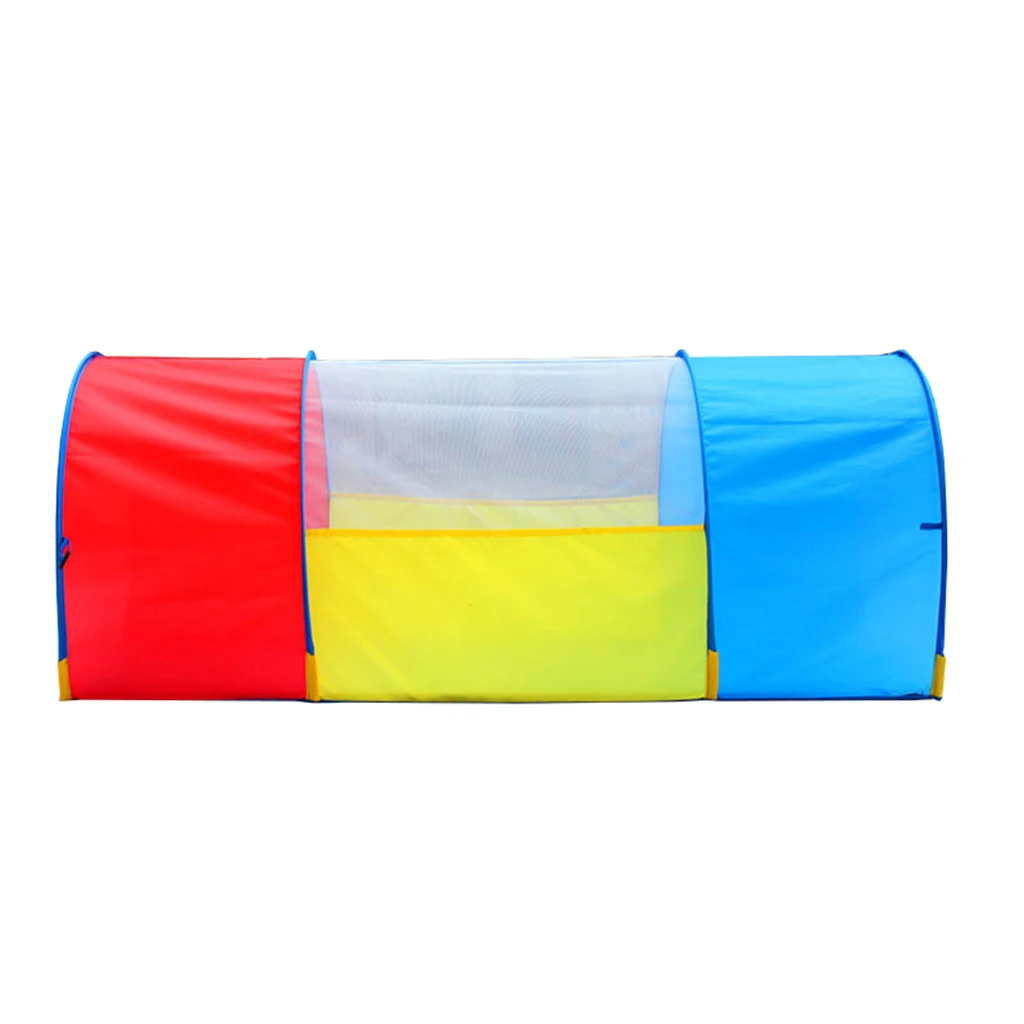 

Multicolor Play Tunnel Kids Children Pop-up Tent Crawl Tube 130 x 48 x 55 cm