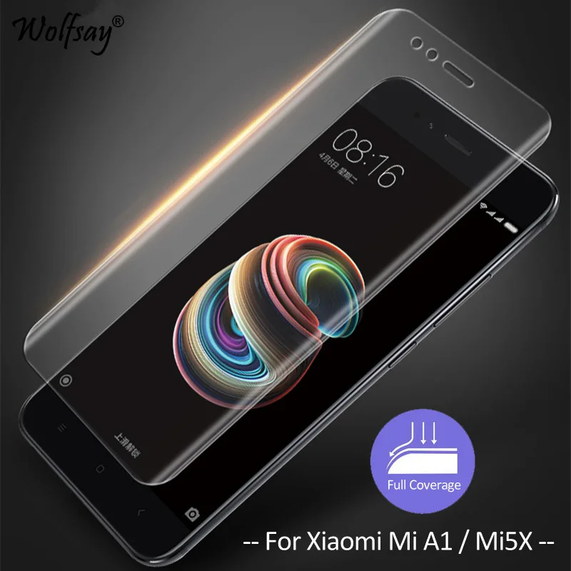 1 шт. защитная поверхность для экрана Xiaomi Mi A1 полное покрытие мягкая
