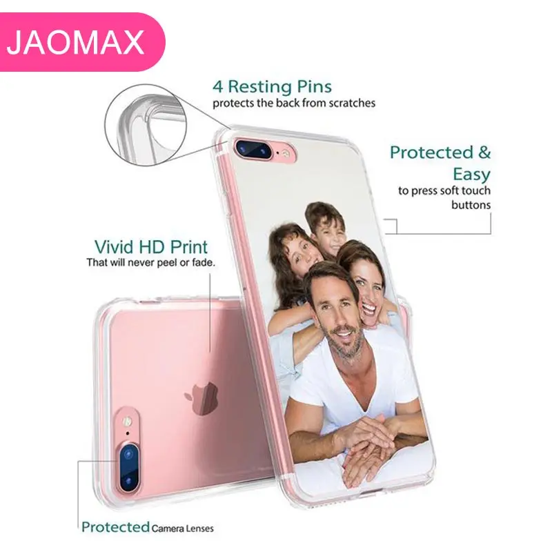 Jaomax DIY Фото пользовательский чехол для телефона для iPhone 11 pro XS MAX XR 6s 7 8 Plus 5S SE мягкий прозрачный силиконовый чехол