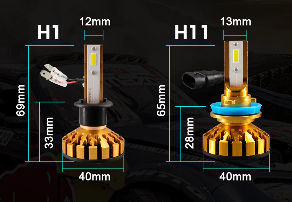 PAMPSEE K5 фар автомобиля H7 Led H4 лампы H1 H3 H8 H11 9005 HB3 9006 HB4 H27 с DOB чипсы 80 Вт 12000LM 6000K 12V светодиодные лампы для автомобильных фар