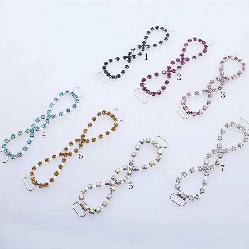 Модные 85мм 7 шт./компл. strass cadena conectores cristal natación desgaste бикини decoración artesanias Швейные