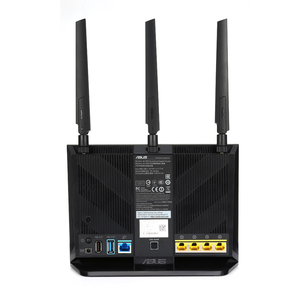 ASUS RT AC86U 2900 Мбит/с AC беспроводной WiFi маршрутизатор двухъядерный 1 8G AC/G/N Wifi с 3