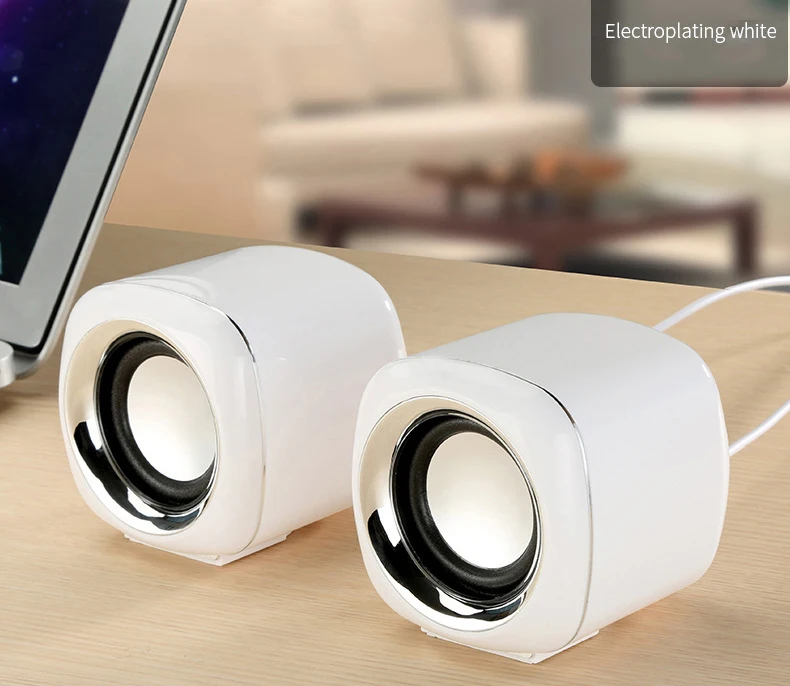 2 шт USB AUX бас мини-динамик Мультимедийный Бумбокс для ноутбука Настольный телефон Стерео Компьютерные колонки Джек Саундбар громкий динамик
