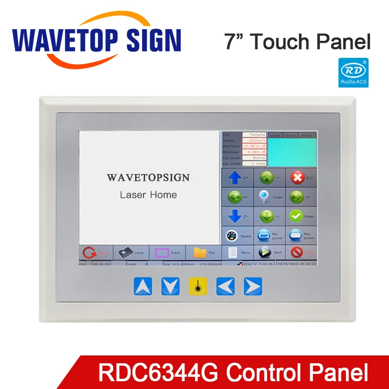 WaveTopSign Ruida RDC6344G 7 &quotсенсорная панель управления лазерная машина система Лазерная