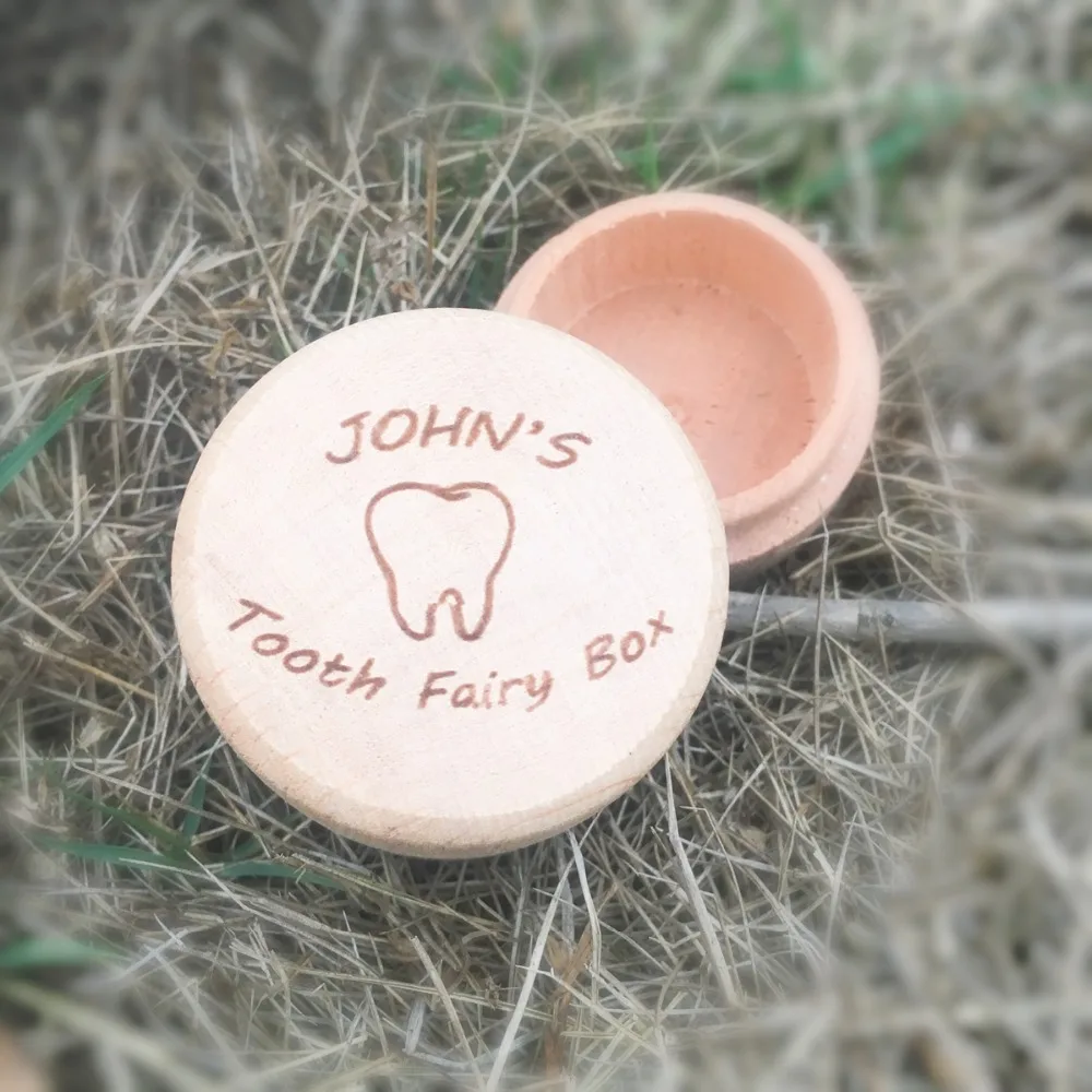 Персонализированная деревянная коробка органайзер для хранения младенцев и