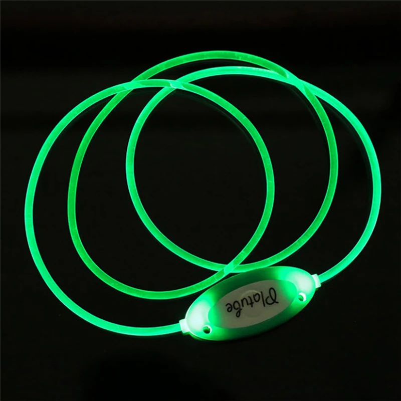 M.J.D. LED Light Up Dog Pet Night Safety Bright Luminous Adjustable Collar Leash Products Accessories Sent At Random | Дом и сад