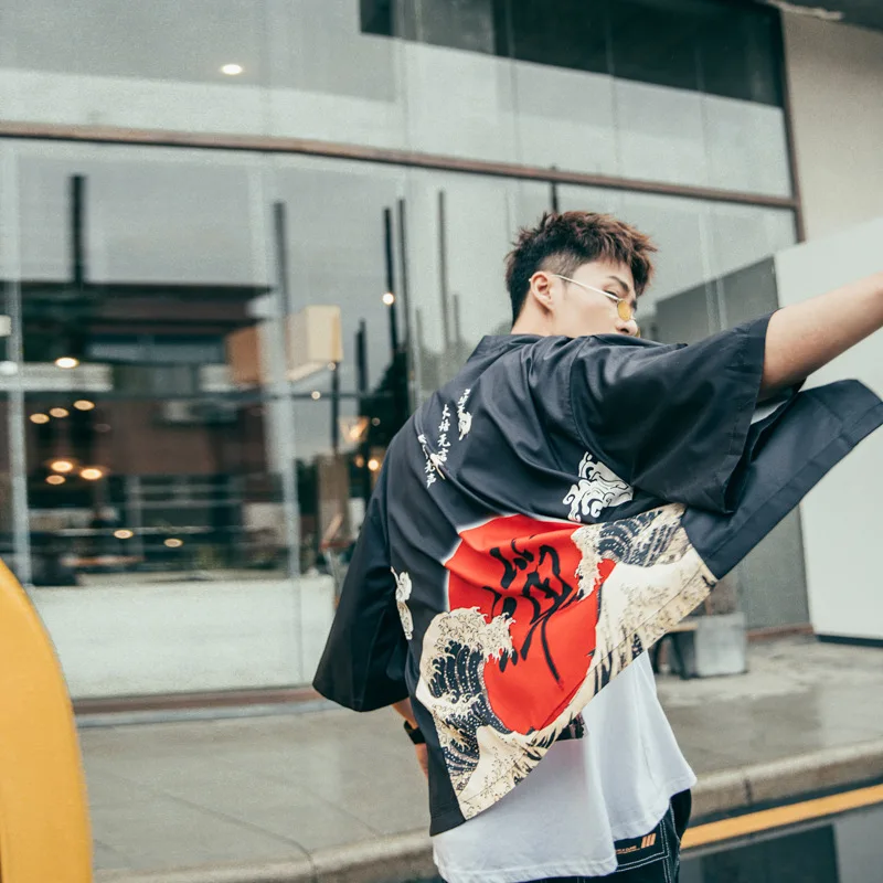 Кимоно FF001 мужское в японском стиле юката стандартная одежда жакет