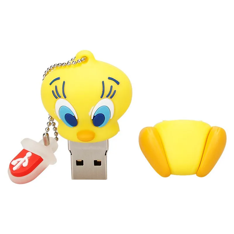 Серия с персонажами из мультфильмов о животных кошка Лев Кролик USB 2,0 usb флеш-накопитель 128gb флеш-накопитель 4GB 8GB 16GB 32GB 64GB флеш-накопитель в подарок