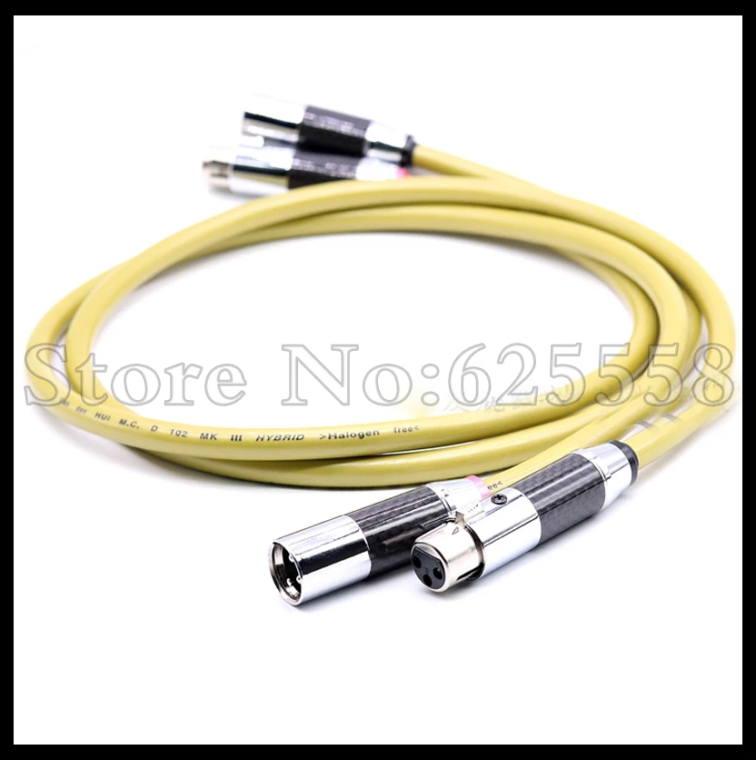 

A Pair 2M VDH Silver Plated Audio Balanced Cable HIFI XLR Plug Cable audiophile kable