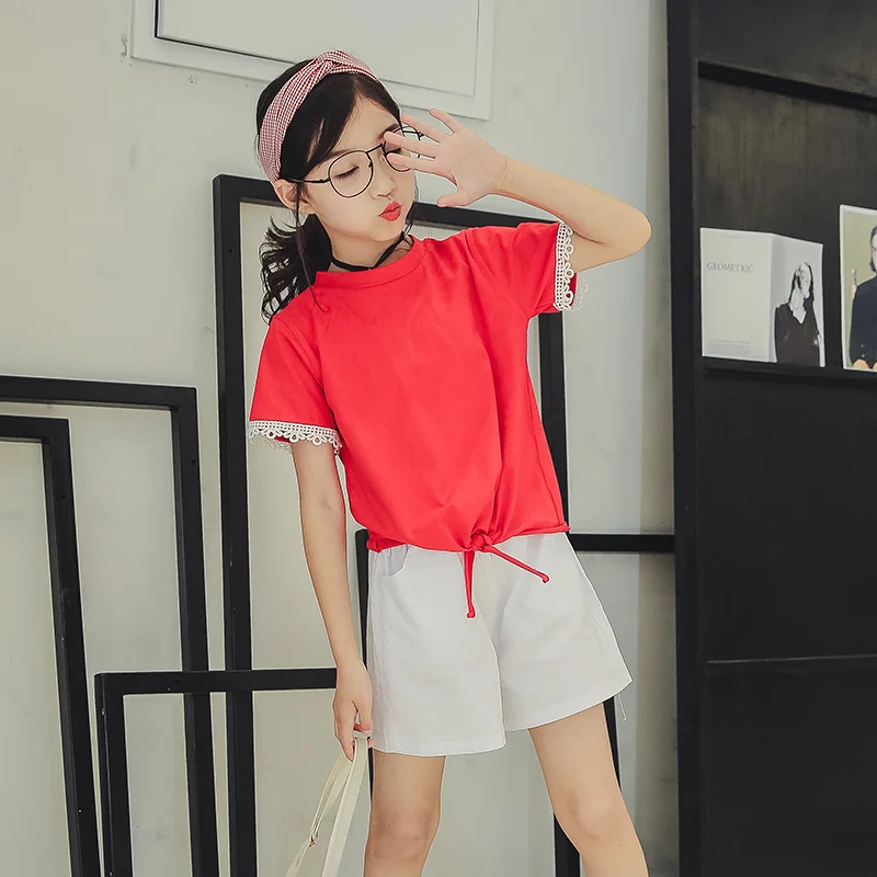 Baby Girls Outfit Birthday Boutique Clothing Set 2019 Toddler Girl Clothes Summer T Shirts + Shorts 2pc Tracksuit 7 10 12 |