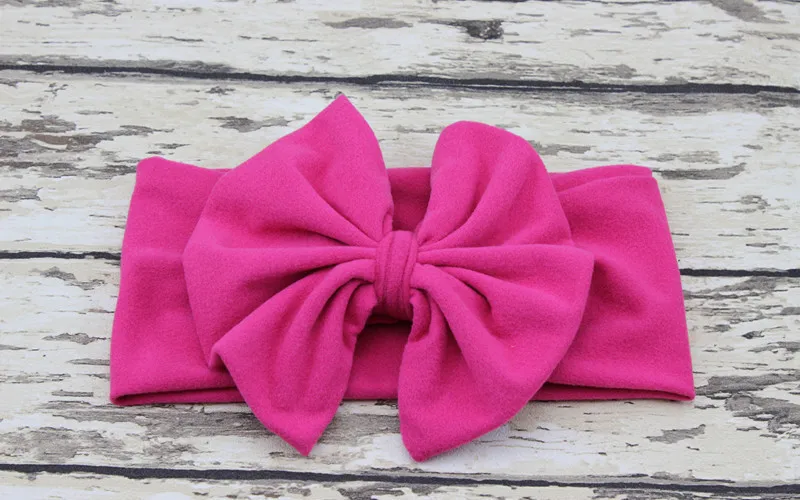 

Free Shipping 10pcs Cotton Bow Headwrap Stretch Bow Headbands child headband Photo Prop Kids Hair Accessories TD49