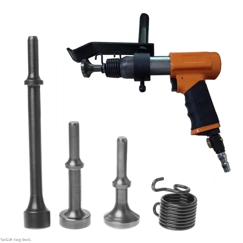 

3PCS Smoothing Pneumatic Air Hammer BitS Long Bit Tool &1* Spring Tire Repair