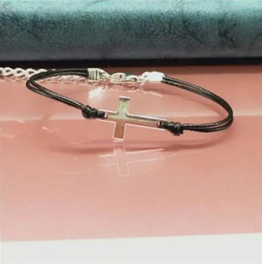 Новый черный и красный веревочный браслет SL 0368 корейская мода трендовые
