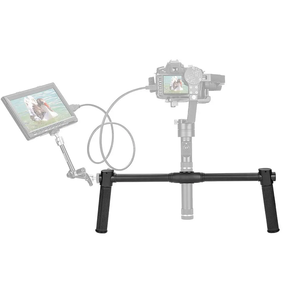 Zhiyun двойной Ручка Скоба для Zhiyun кран 2 3-осевой стабилизатор Gimbal рук руль для Zhiyun 3-осное