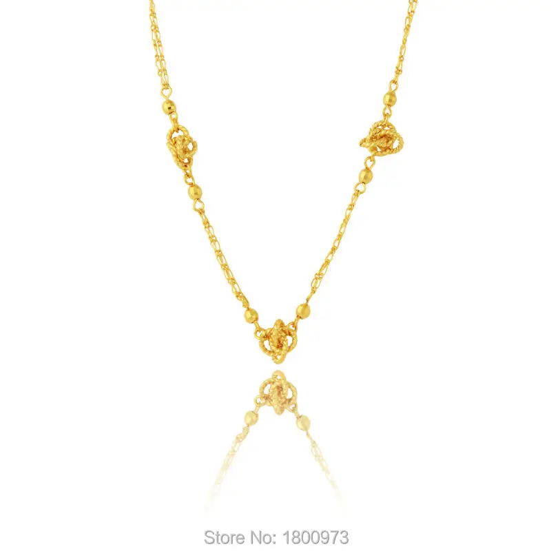 Высокое качество Золотой чокер ожерелье 18К золотой цвет 45 см веревка цепочка ожерелье ювелирные изделия оптовая продажа Бесплатная доставка