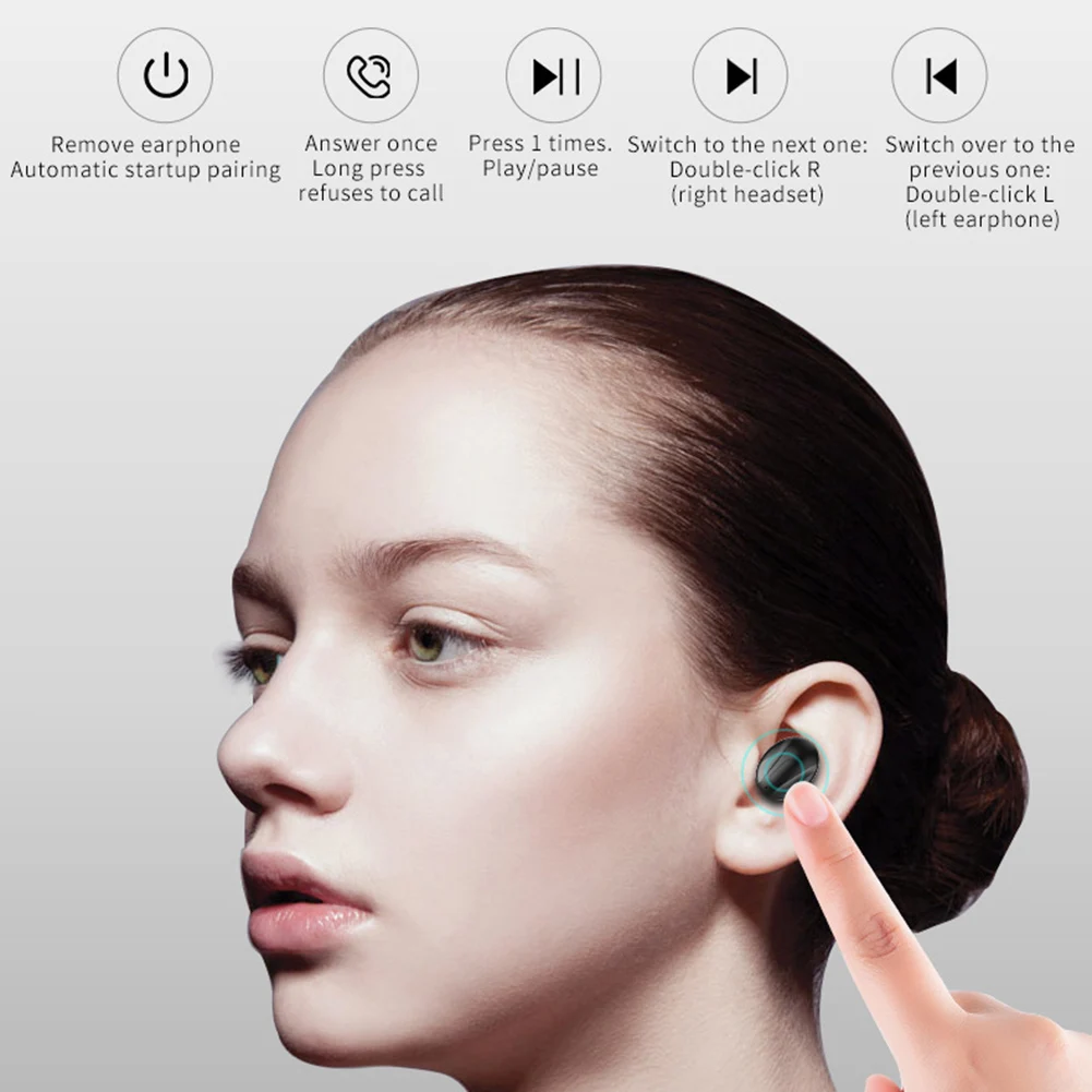

Hot Sale XG13 Mini TWS Wireless Bluetooth 5.0 In-Ear Earphones Earbuds with Charge Box