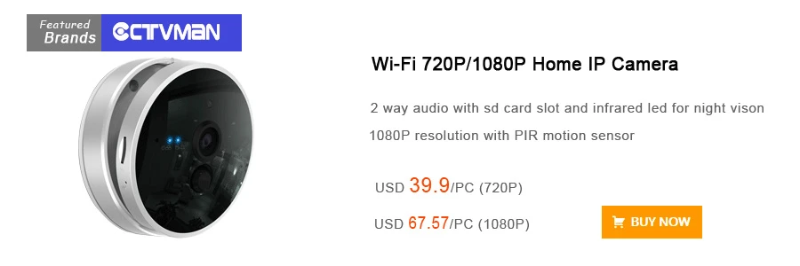 CTVMAN Onvif ip-камера, Wi-Fi, видеонаблюдение, 720 p, 1080P HD, уличная беспроводная камера видеонаблюдения, Wi-Fi, слот для sd-карты, P2P цилиндрическая камера
