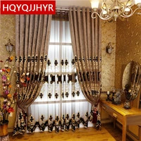 2021 hot models european style luxury villa curtains for living room elegant tulle luxurious drapes for bedroom window curtain