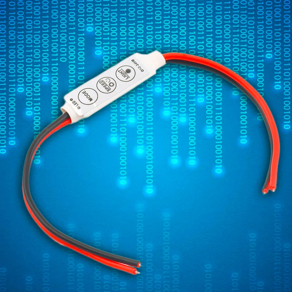 Лидер продаж 2 шт. 2019 дешевый мини RGB контроллер диммер для 5050 3528 SMD светодиодные