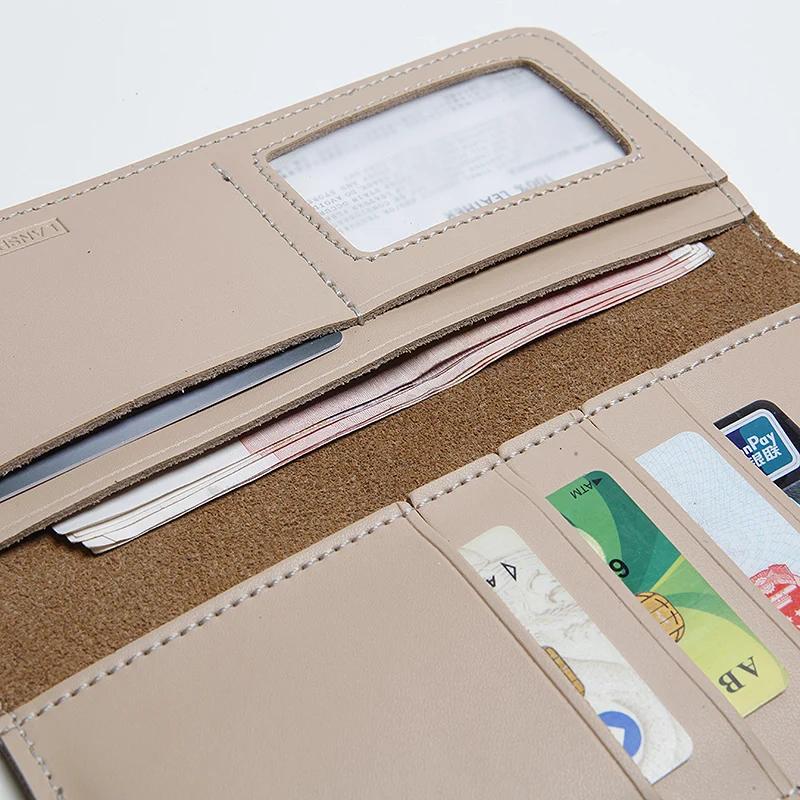 Кожаные женские кошельки LANSPACE дизайнерские держатели кошелек от известного