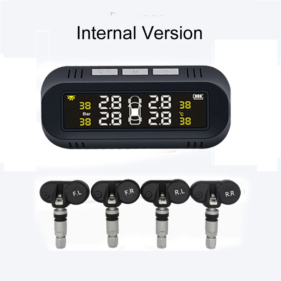 internal Rospider Солнечный TPMS лобовое стекло автомобильных шин давление сигнализации Монитор системы шин давление умный мониторинг D04W D04N - Тип: internal