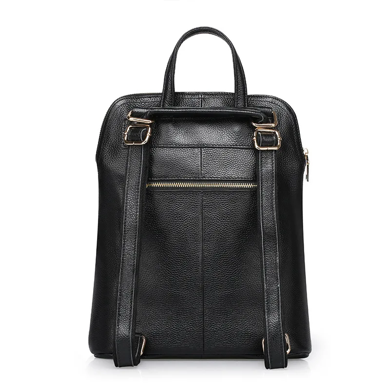 Женский рюкзак из натуральной кожи аллигатора черный студенческий 100% | Багаж и