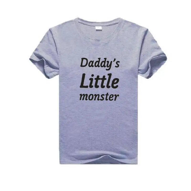 Daddys Little Monster Hipster Streetwear Women T-shirt Short Sleeve Tumblr Funny White Tees Tops Harajuku Letter Tshirts Femme | Женская