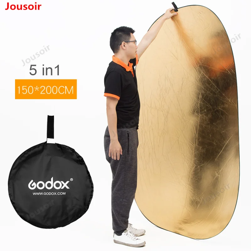 Складной отражатель Godox 150*200 см овальный для студии портативный складной тарелка