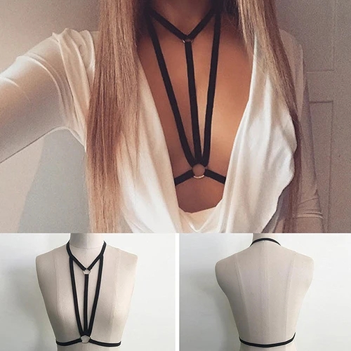 Пикантные Для женщин повязка жгут Эластичный ремешок клетке Strappy Выдалбливают