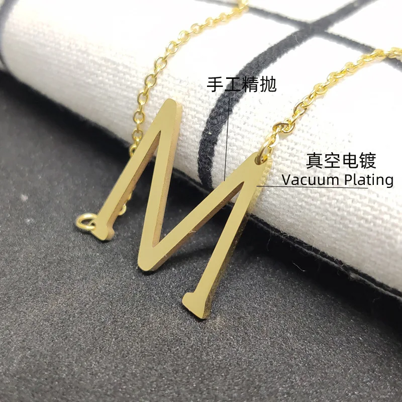 A-S Fast Shipping Gold Color Small Style 26 Letter Alphabet Pendant Necklace Free combination Initial Charm Women Jewelry | Украшения и