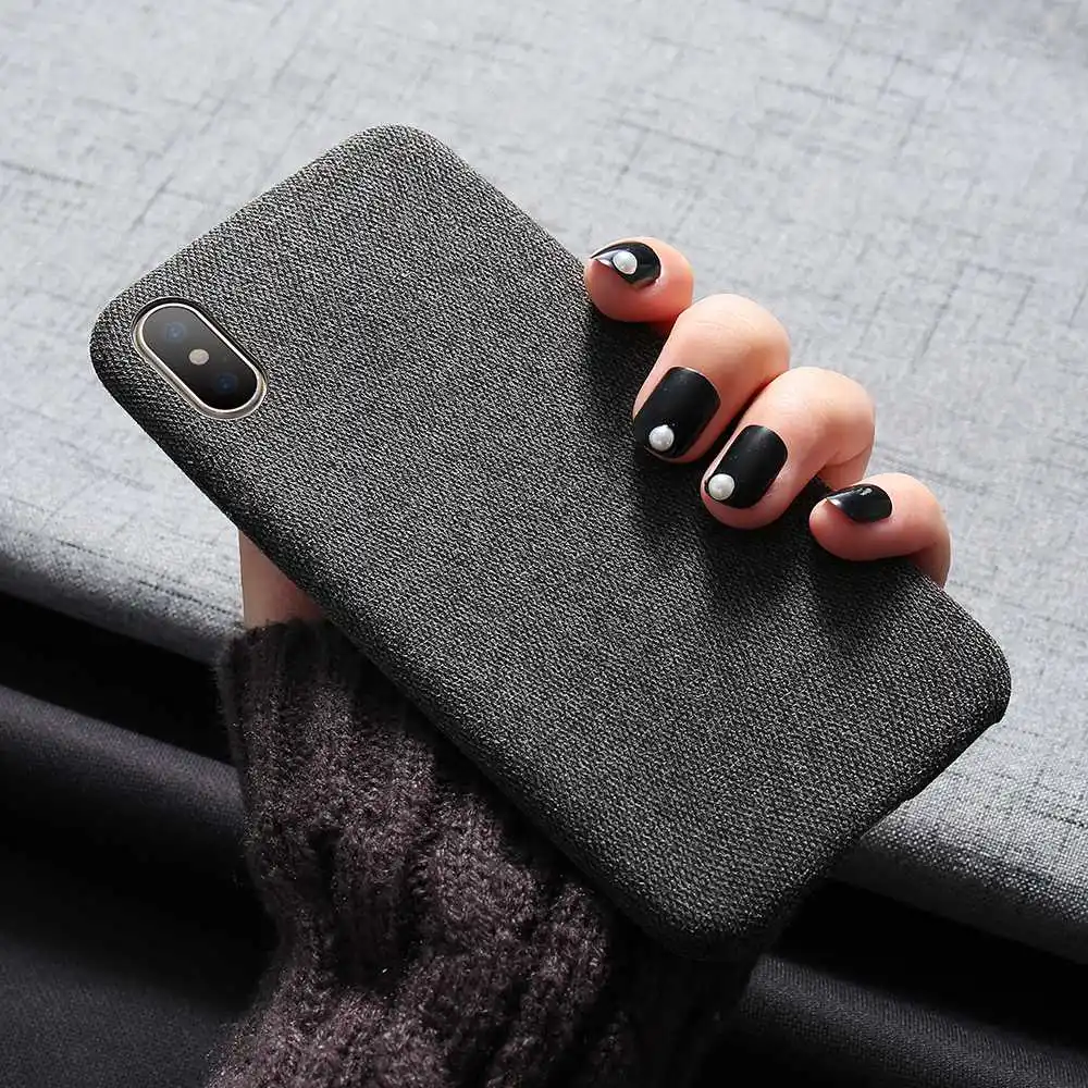 KISSCASE тканевый чехол с рисунком для iPhone 6 6s 7 8 Plus ультра тонкие Чехлы X XS Max XR